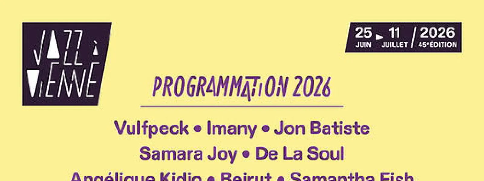 Jazz à Vienne 2026