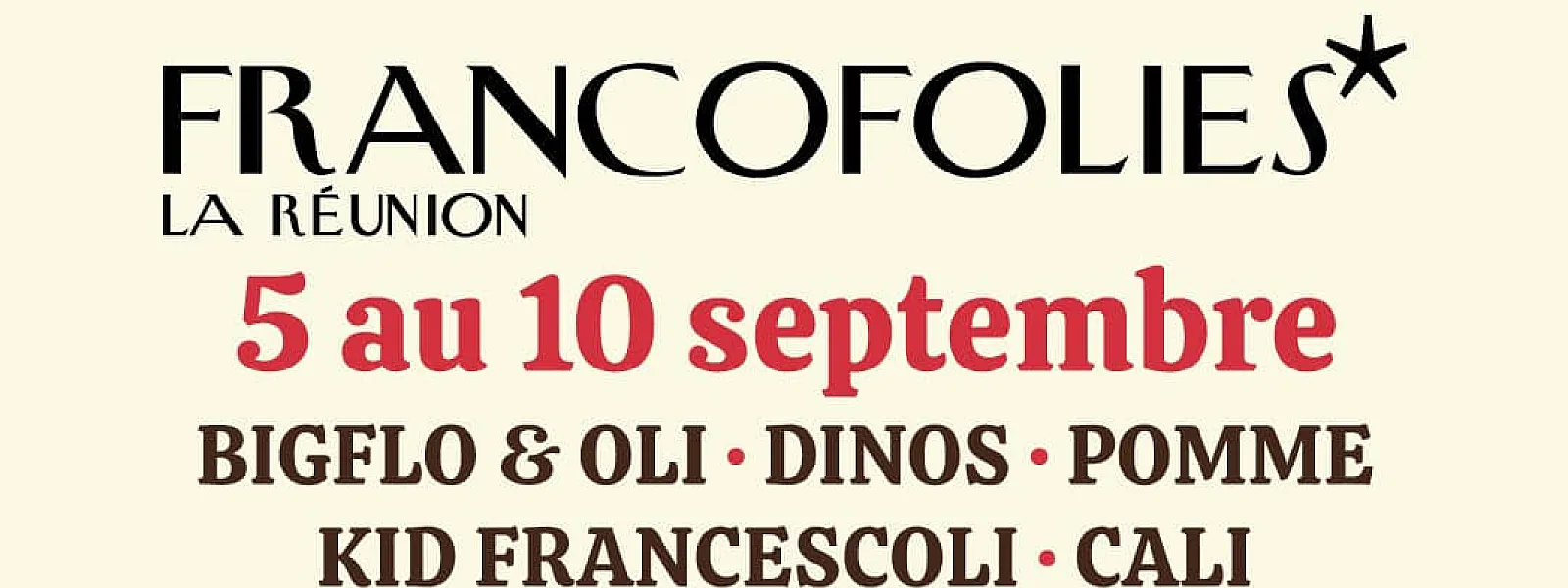 Francofolies de La Réunion 2023 Francofolies de La Réunion 2023
