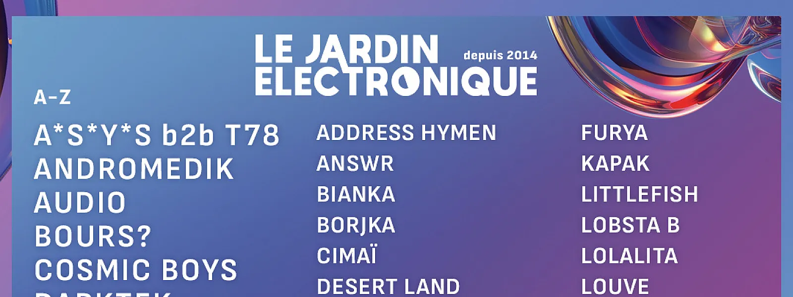 Le Jardin Électronique 2024 Le Jardin Électronique 2024