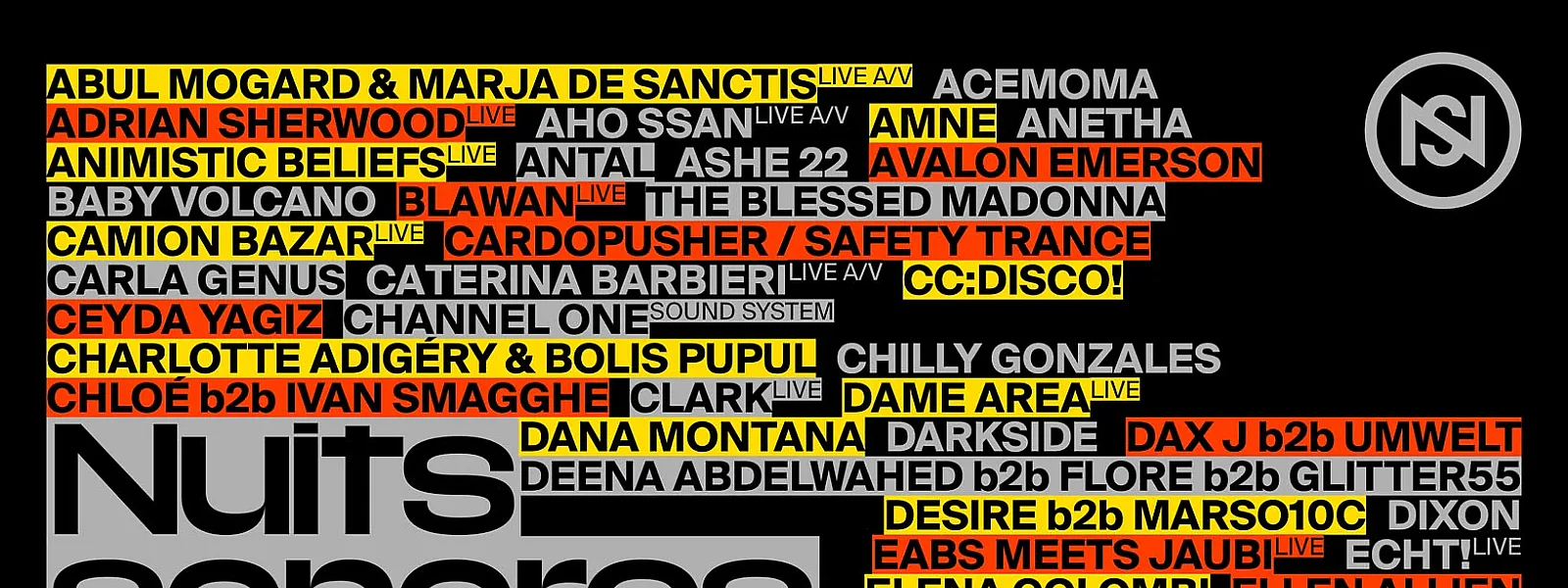 Nuits sonores 2023 Nuits sonores 2023