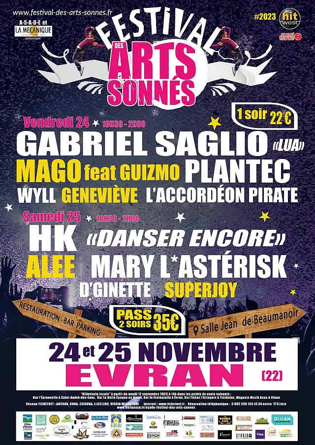 Festival des arts sonnés 2023 Festival des arts sonnés 2023