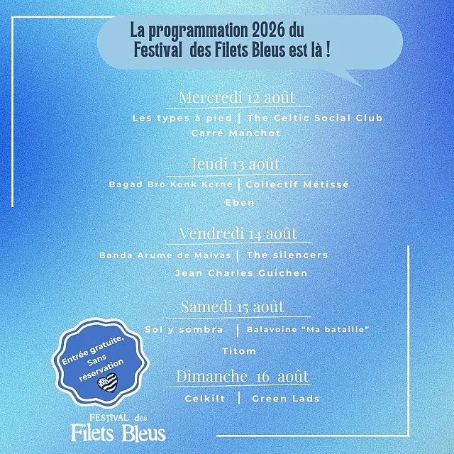 Festival des Filets Bleus 2026 Festival des Filets Bleus 2026