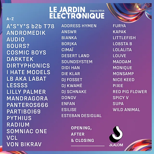 Le Jardin Électronique 2024 Le Jardin Électronique 2024