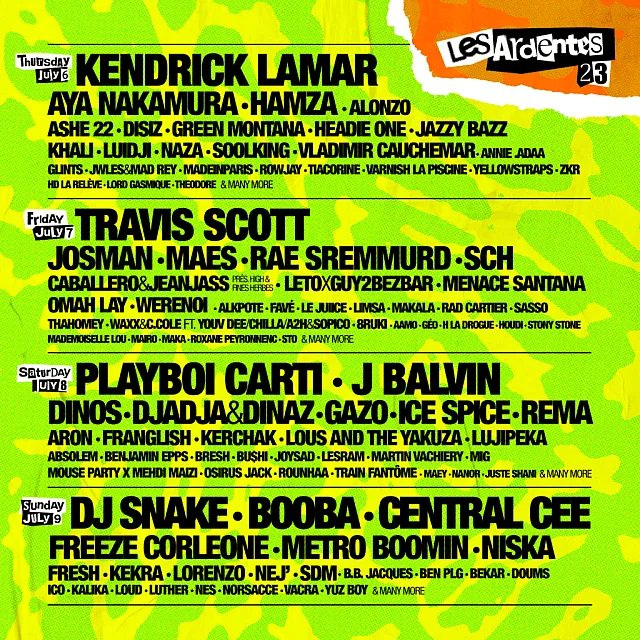 Les Ardentes 2023 Les Ardentes 2023