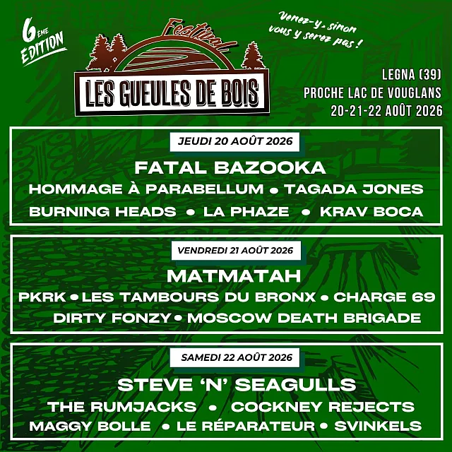Les Gueules de Bois 2026