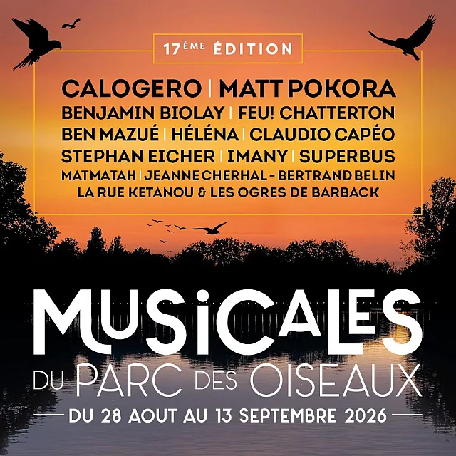 Musicales du Parc des Oiseaux 2026 Musicales du Parc des Oiseaux 2026