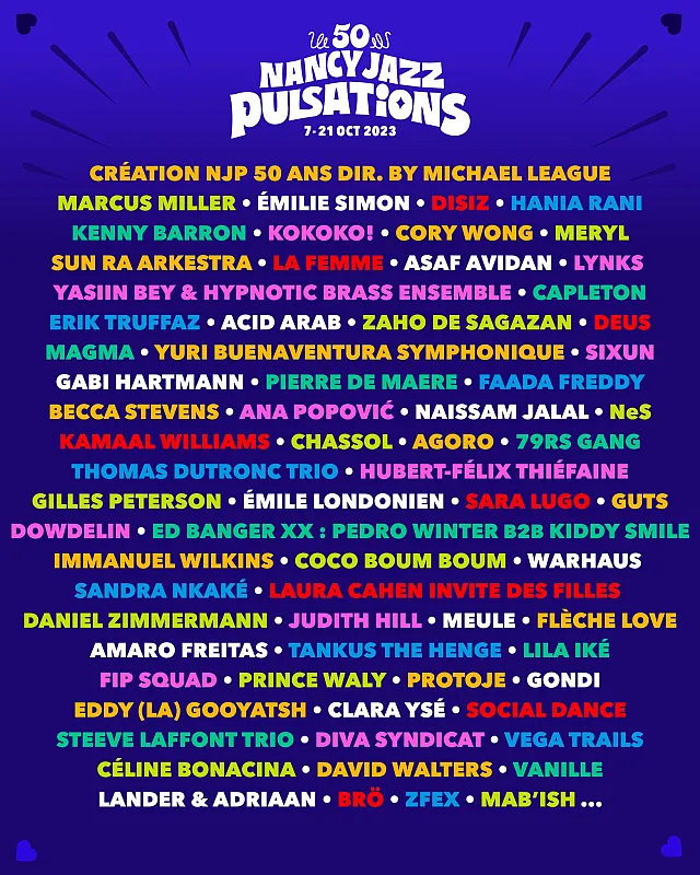 Nancy Jazz Pulsations 2023 Nancy Jazz Pulsations 2023