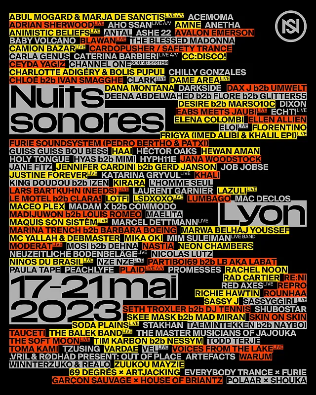 Nuits sonores 2023 Nuits sonores 2023